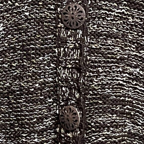 BCBGMaxAzria Brown Button-Up Sweater with Hood: Women’s Sz M - Picture 3 of 5